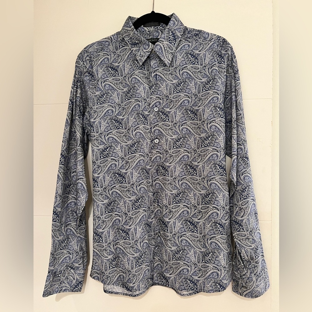 DKNY DRESS CASUAL CHICK SHIRT FOR MEN SIZE M